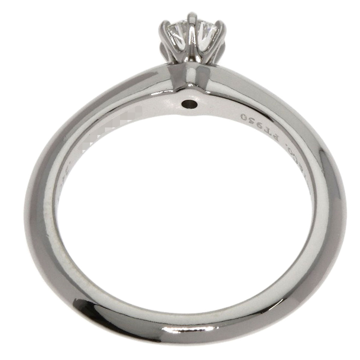 TIFFANY&Co. Solitaire Diamond Ring Platinum PT950 Ladies [Used]