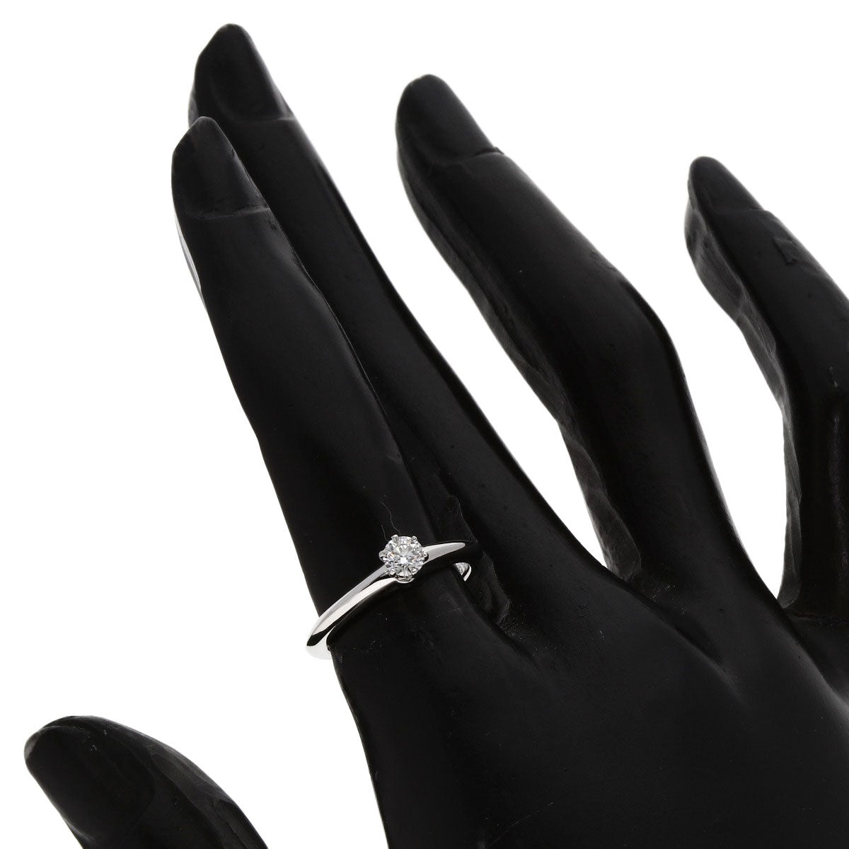 TIFFANY&Co. Solitaire Diamond Ring Platinum PT950 Ladies [Used]