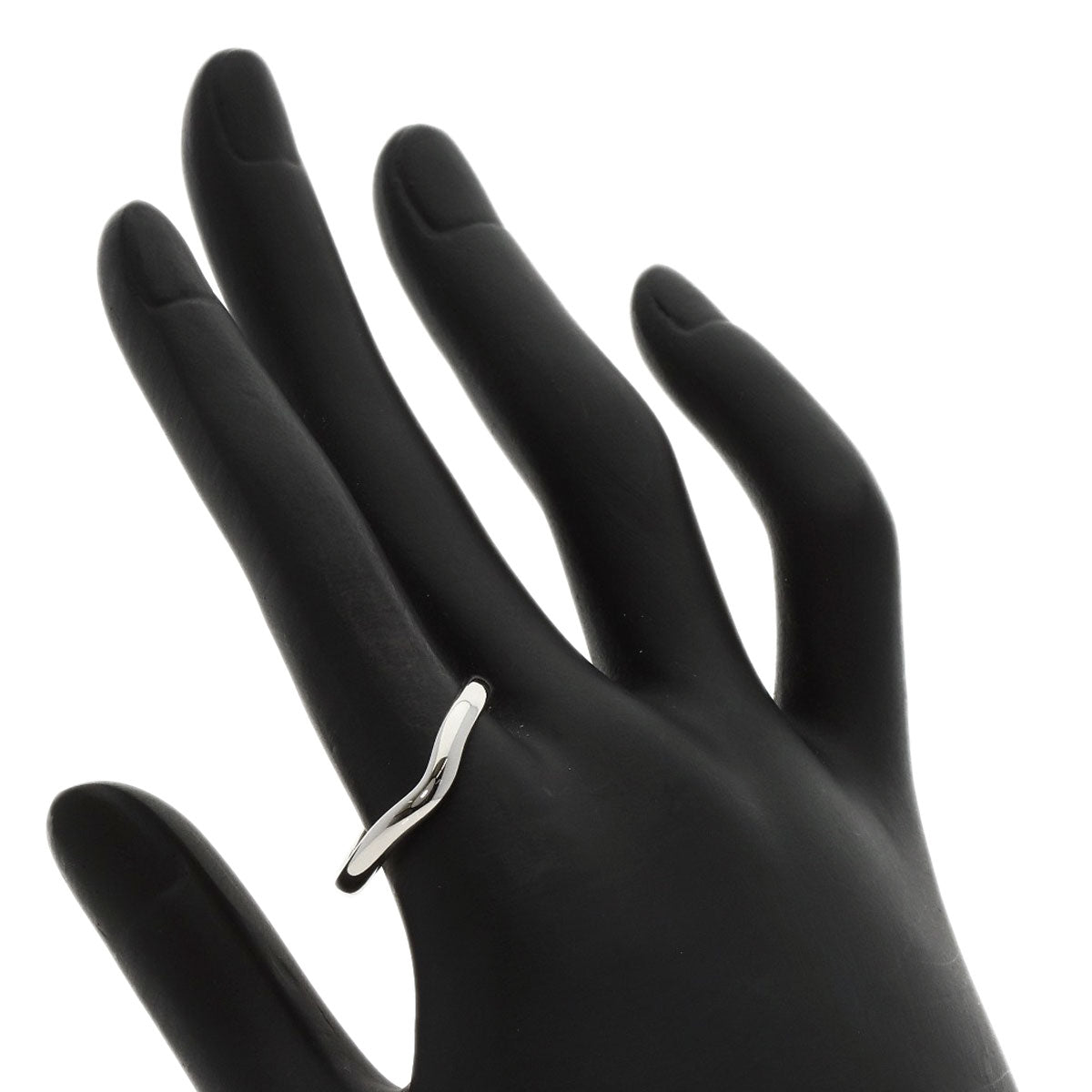 TIFFANY&Co. Curved band Ring Platinum PT950 unisex [Used]