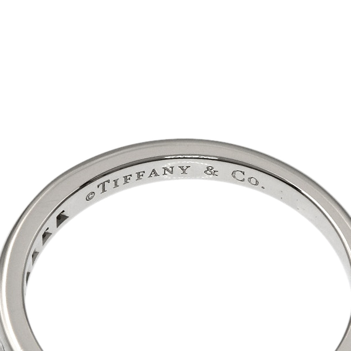 TIFFANY&Co. Half Circle Channel Setting Diamond Ring Platinum PT950 Ladies [Used]