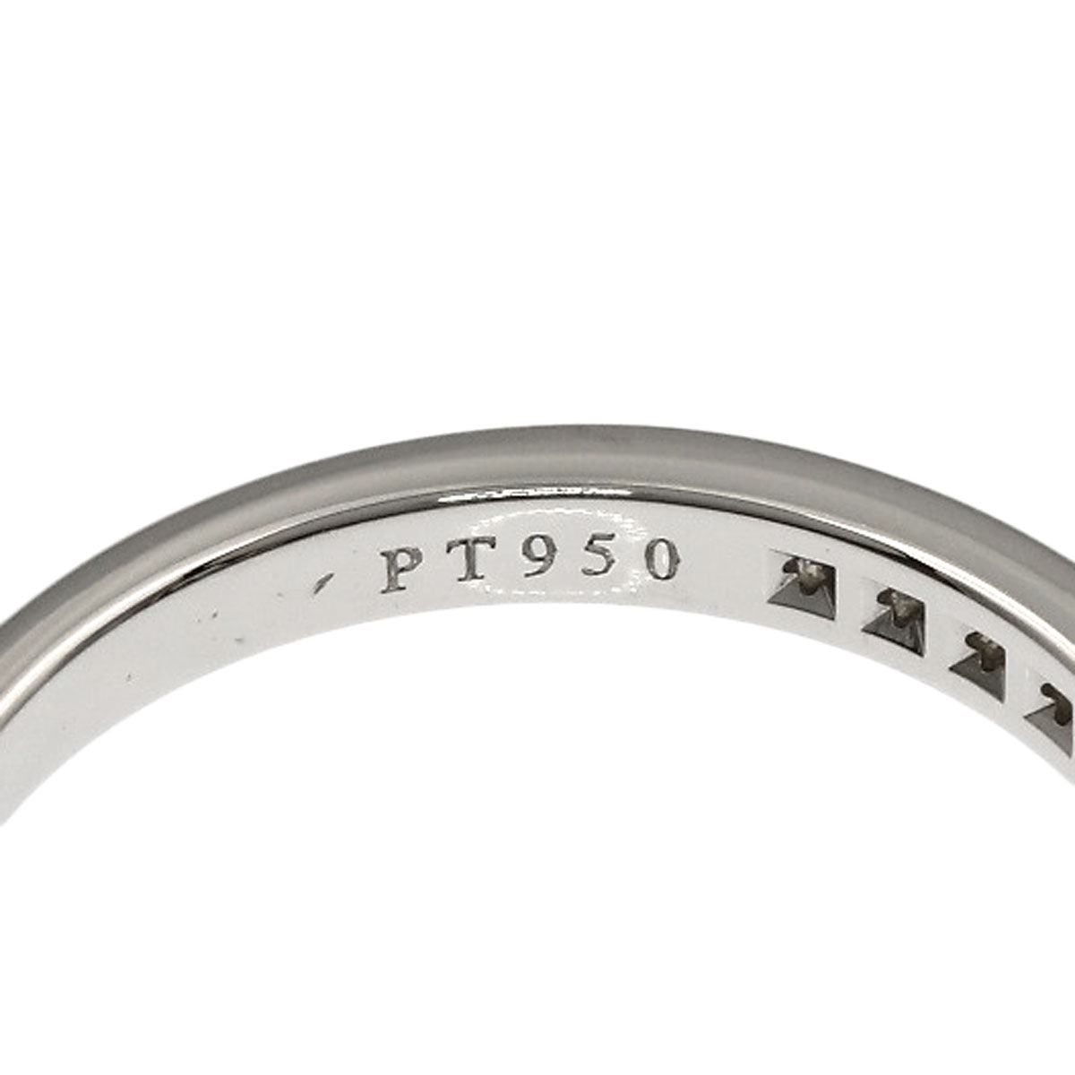 TIFFANY&Co. Half Circle Channel Setting Diamond Ring Platinum PT950 Ladies [Used]