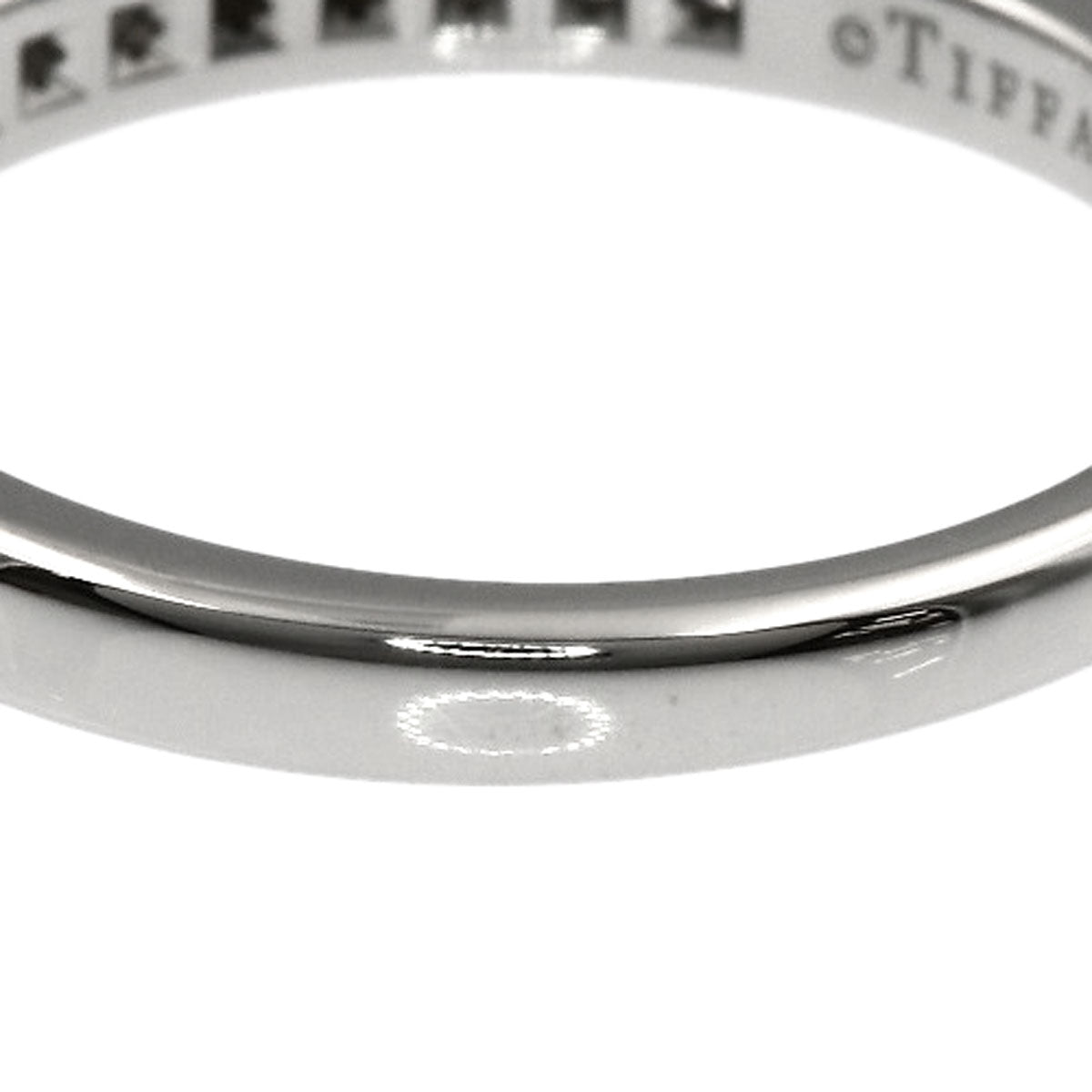 TIFFANY&Co. Half Circle Channel Setting Diamond Ring Platinum PT950 Ladies [Used]
