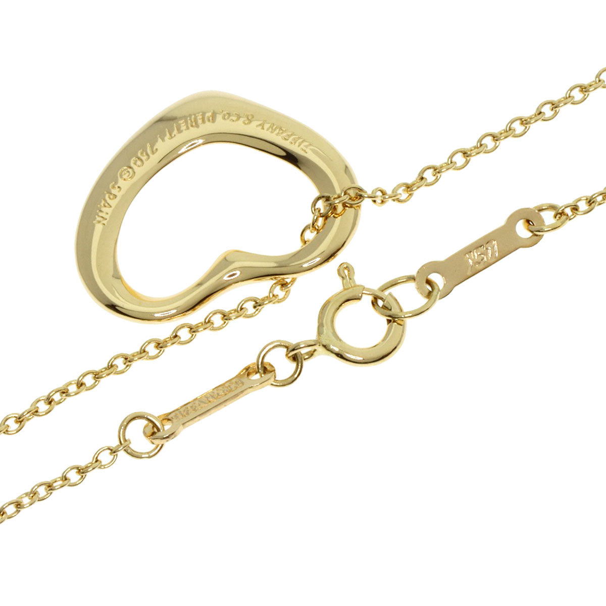 TIFFANY&Co.   Necklace Open heart K18 Yellow Gold Ladies