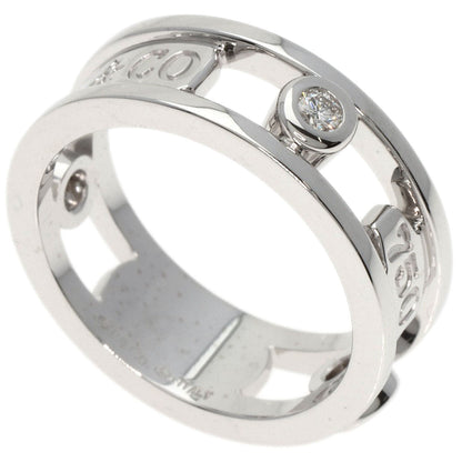 TIFFANY&Co. 1837 Element Double Wire 3P Diamond Ring K18 White Gold Ladies [Used]