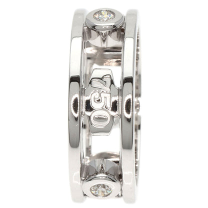 TIFFANY&Co. 1837 Element Double Wire 3P Diamond Ring K18 White Gold Ladies [Used]