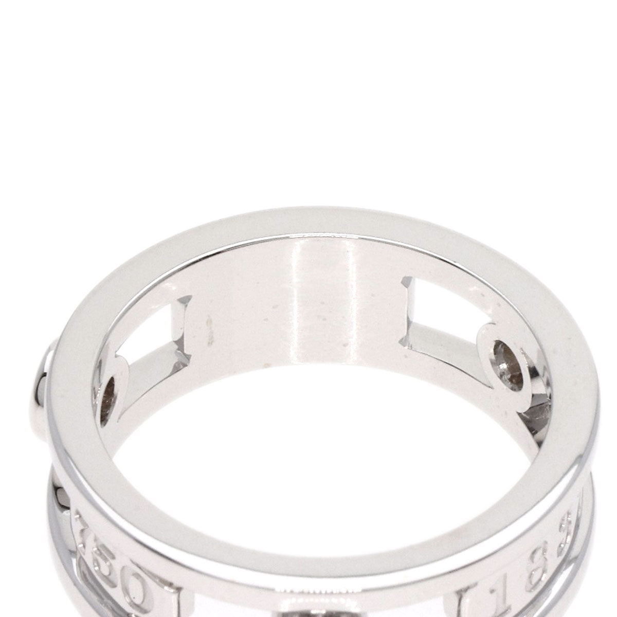 TIFFANY&Co. 1837 Element Double Wire 3P Diamond Ring K18 White Gold Ladies [Used]