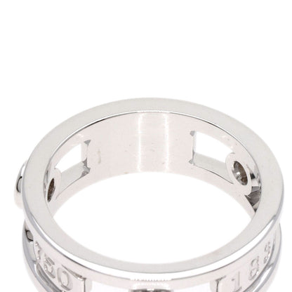 TIFFANY&Co. 1837 Element Double Wire 3P Diamond Ring K18 White Gold Ladies [Used]