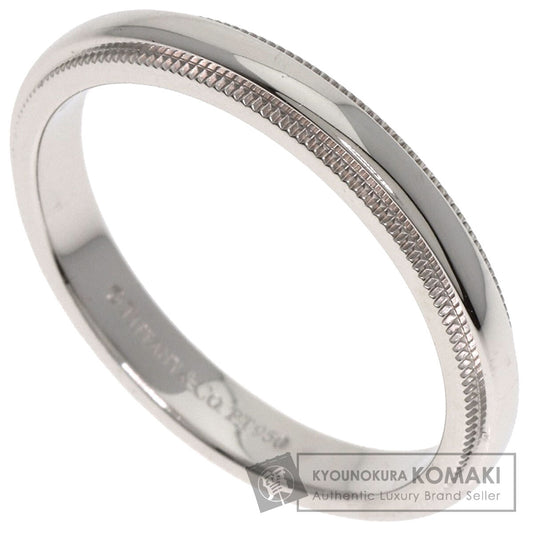 TIFFANY&Co. Milgrain Ring Platinum PT950 Ladies [Used]