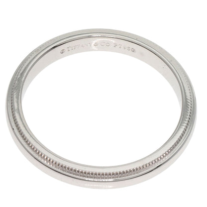 TIFFANY&Co. Milgrain Ring Platinum PT950 Ladies [Used]