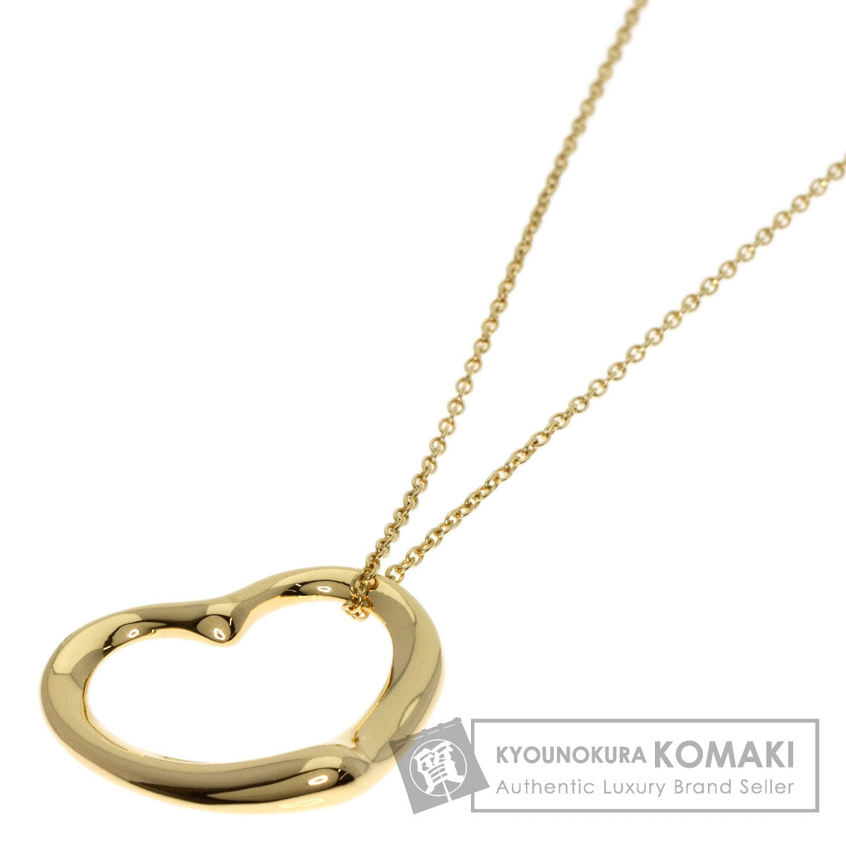 TIFFANY&Co.   Necklace Open heart K18 Yellow Gold Ladies