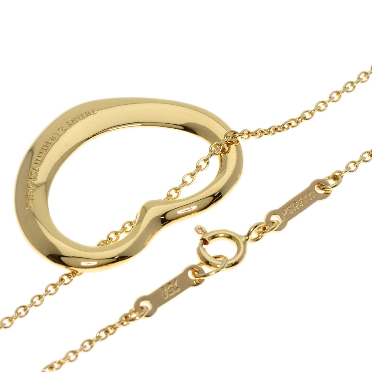 TIFFANY&Co.   Necklace Open heart K18 Yellow Gold Ladies