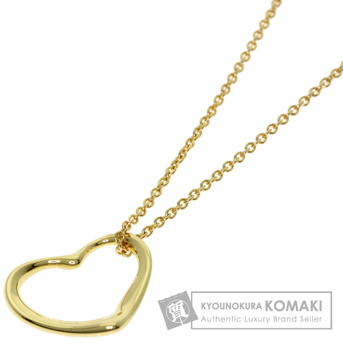 TIFFANY&Co.   Necklace Open heart K18 Yellow Gold Ladies