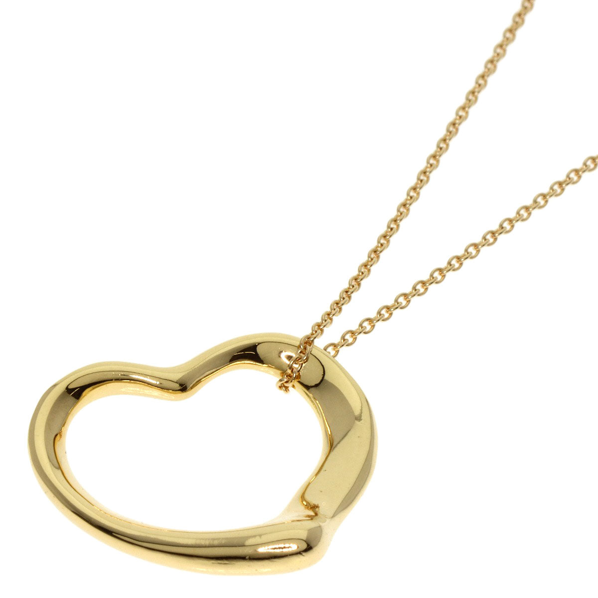 TIFFANY&Co.   Necklace Open heart K18 Yellow Gold Ladies