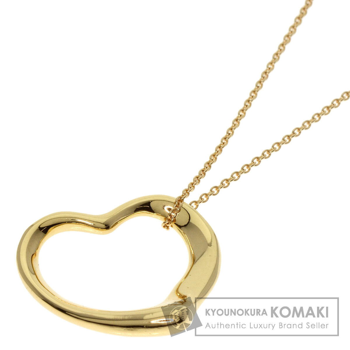 TIFFANY&Co.   Necklace Open heart K18 Yellow Gold Ladies