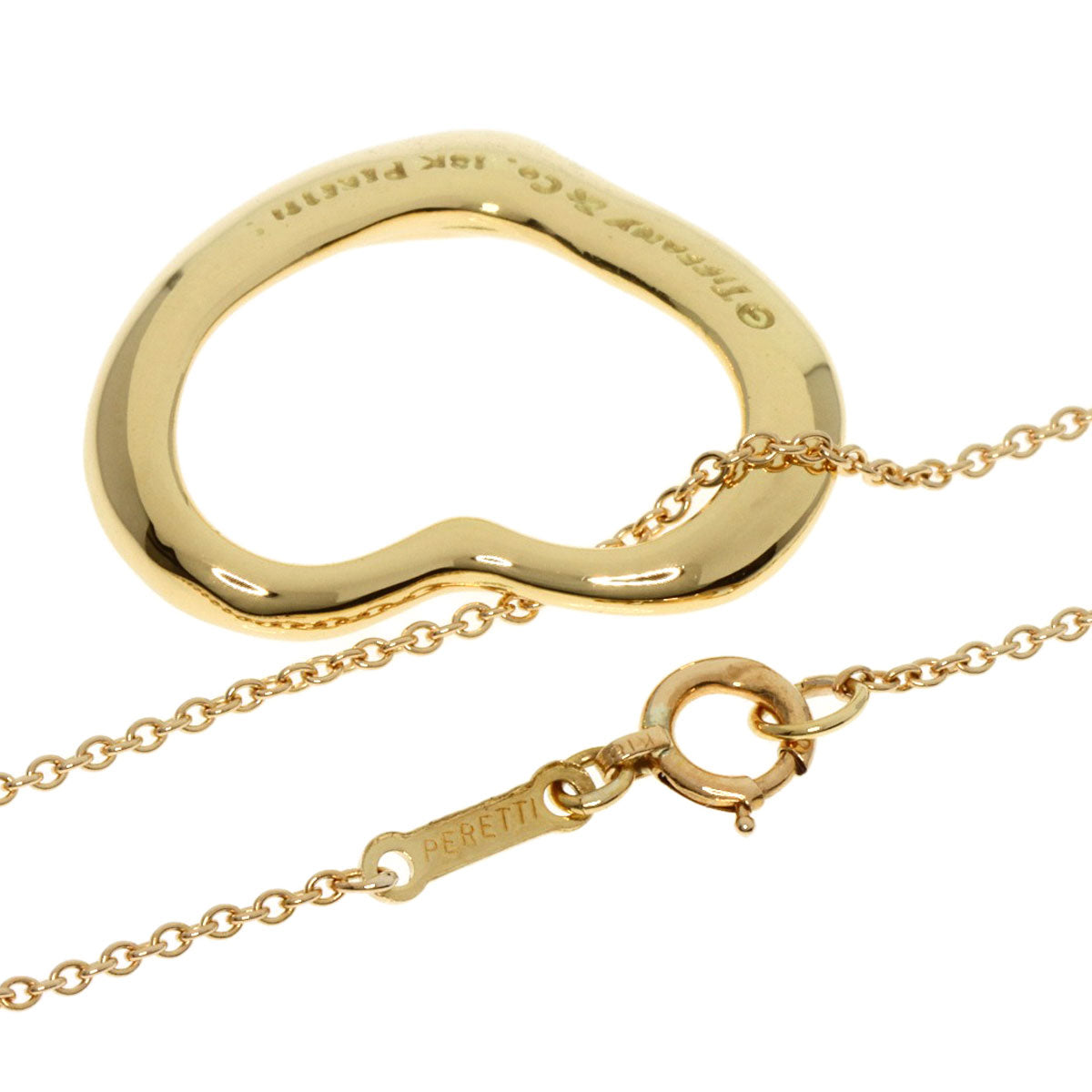 TIFFANY&Co.   Necklace Open heart K18 Yellow Gold Ladies