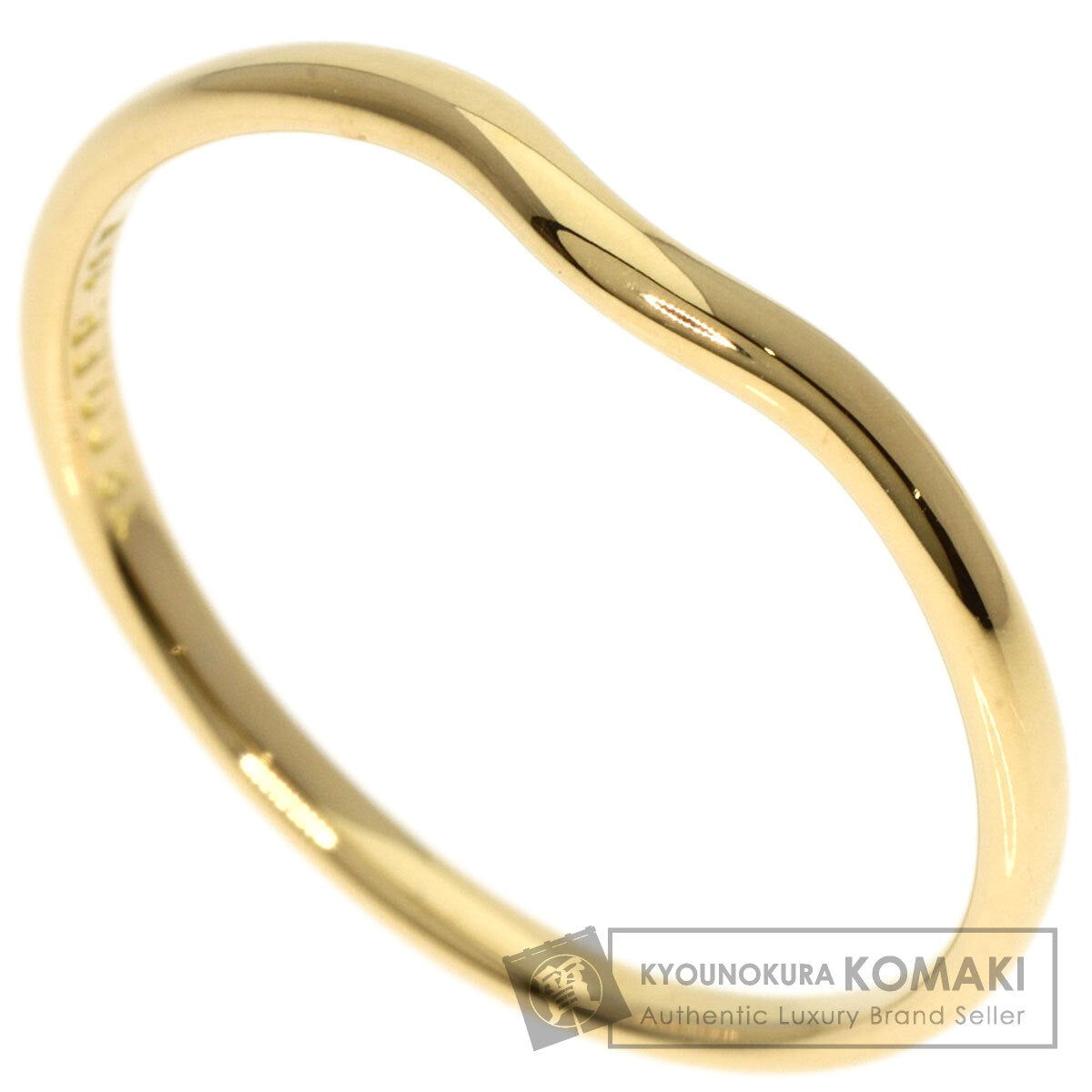 TIFFANY&Co. Curved band Ring K18 Yellow Gold Ladies [Used]