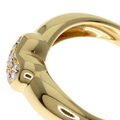 TIFFANY&Co.   Ring Heart Pave Diamond K18 Yellow Gold Ladies