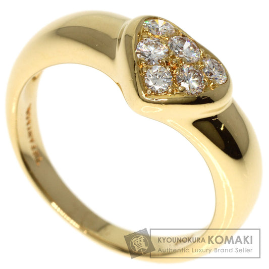 TIFFANY&Co.   Ring Heart Pave Diamond K18 Yellow Gold Ladies