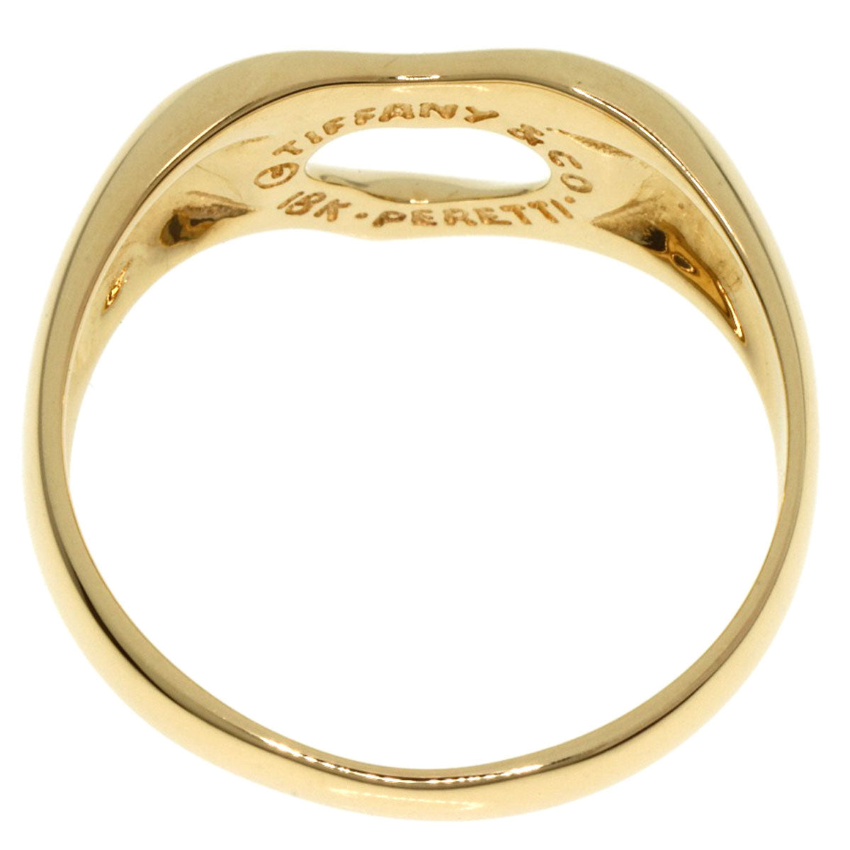 TIFFANY&Co.   Ring Open heart K18 Yellow Gold Ladies