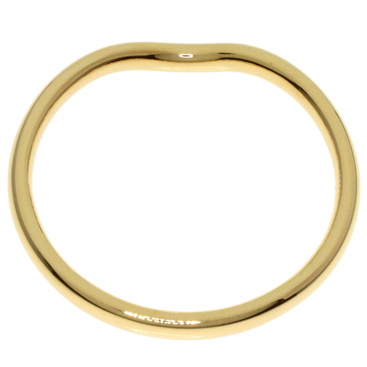 TIFFANY&Co. Curved band Ring K18 Yellow Gold Ladies [Used]