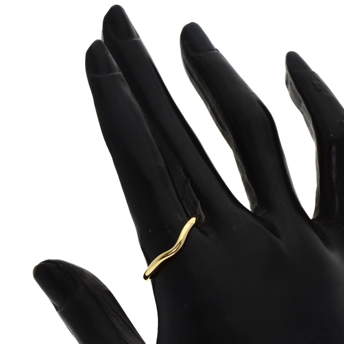 TIFFANY&Co. Curved band Ring K18 Yellow Gold Ladies [Used]
