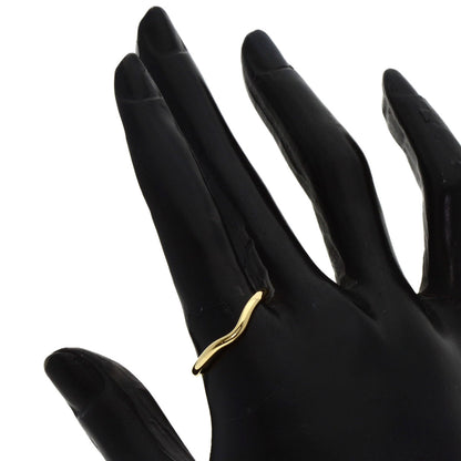 TIFFANY&Co. Curved band Ring K18 Yellow Gold Ladies [Used]