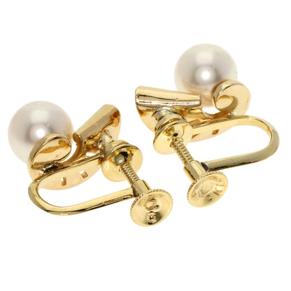 MIKIMOTO Pearl Pearl Earring K14 Yellow Gold Ladies [Used]
