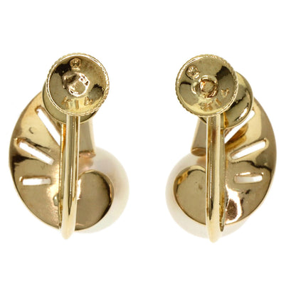 MIKIMOTO Pearl Pearl Earring K14 Yellow Gold Ladies [Used]