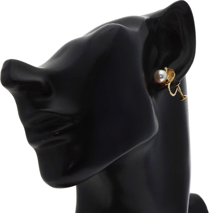 MIKIMOTO Pearl Pearl Earring K14 Yellow Gold Ladies [Used]