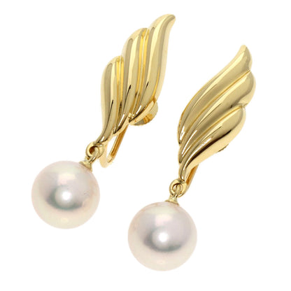 MIKIMOTO Pearl Pearl Earring K18 Yellow Gold Ladies [Used]