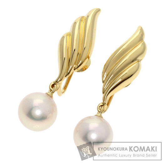 MIKIMOTO   Earring Pearl Pearl K18 Yellow Gold Ladies