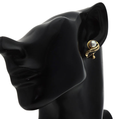 MIKIMOTO Pearl Pearl Earring K18 Yellow Gold Ladies [Used]