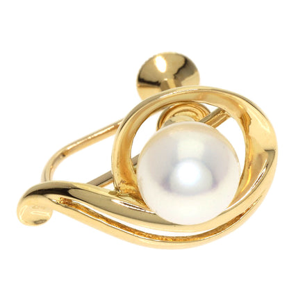 MIKIMOTO Pearl Pearl Earring K18 Yellow Gold Ladies [Used]