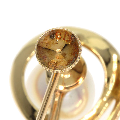 MIKIMOTO Pearl Pearl Earring K18 Yellow Gold Ladies [Used]