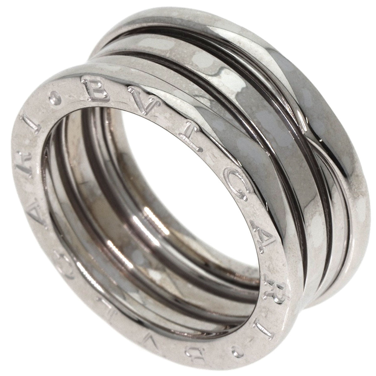 BVLGARI   Ring B.zero1 3 band S #53 K18 White Gold Ladies