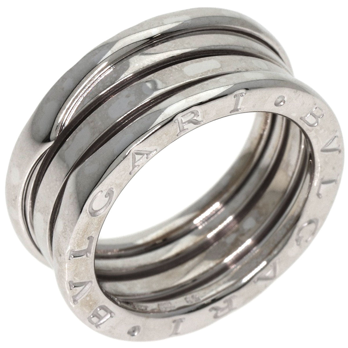 BVLGARI   Ring B.zero1 3 band S #53 K18 White Gold Ladies