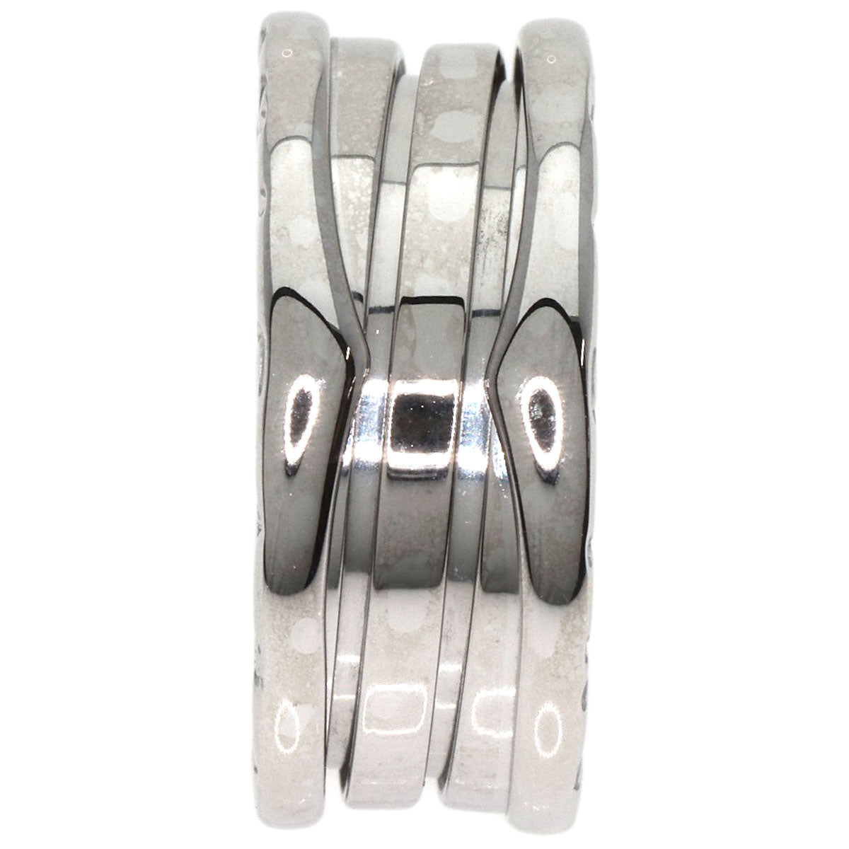 BVLGARI   Ring B.zero1 3 band S #53 K18 White Gold Ladies