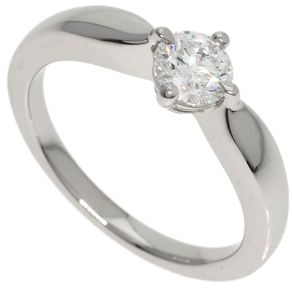 BVLGARI Dedi Carta A Venezia Diamond Ring Platinum PT950 Ladies [Used]