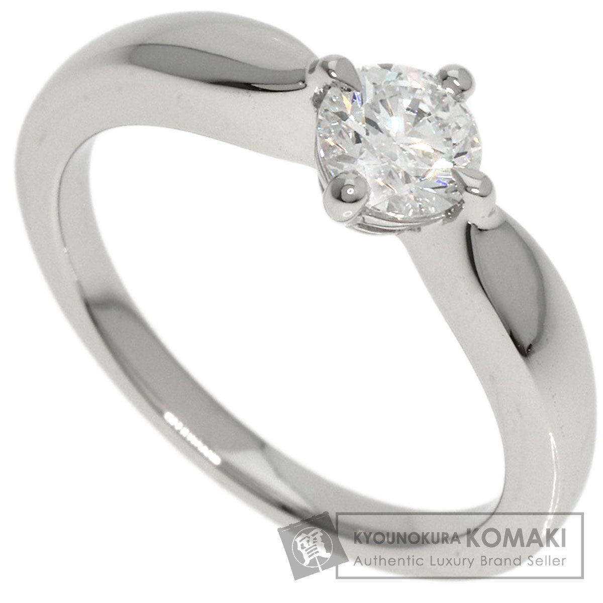 BVLGARI Dedi Carta A Venezia Diamond Ring Platinum PT950 Ladies [Used]