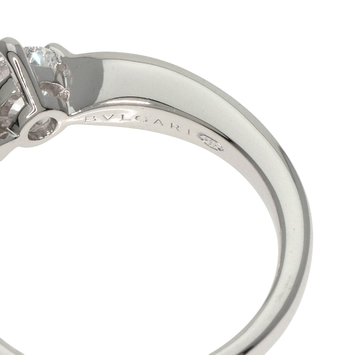 BVLGARI Dedi Carta A Venezia Diamond Ring Platinum PT950 Ladies [Used]