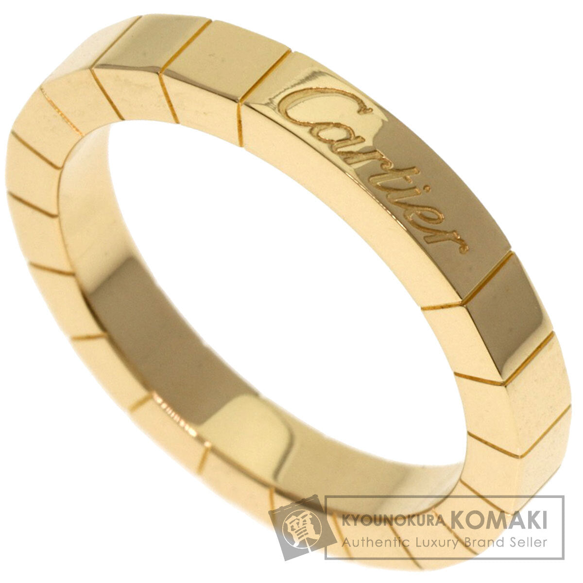CARTIER Laniere # 51 Ring K18 Yellow Gold Ladies [Used]