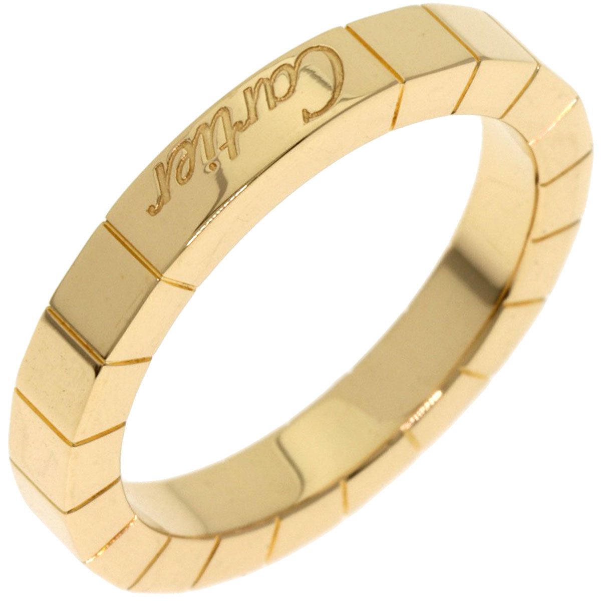 CARTIER Laniere # 51 Ring K18 Yellow Gold Ladies [Used]
