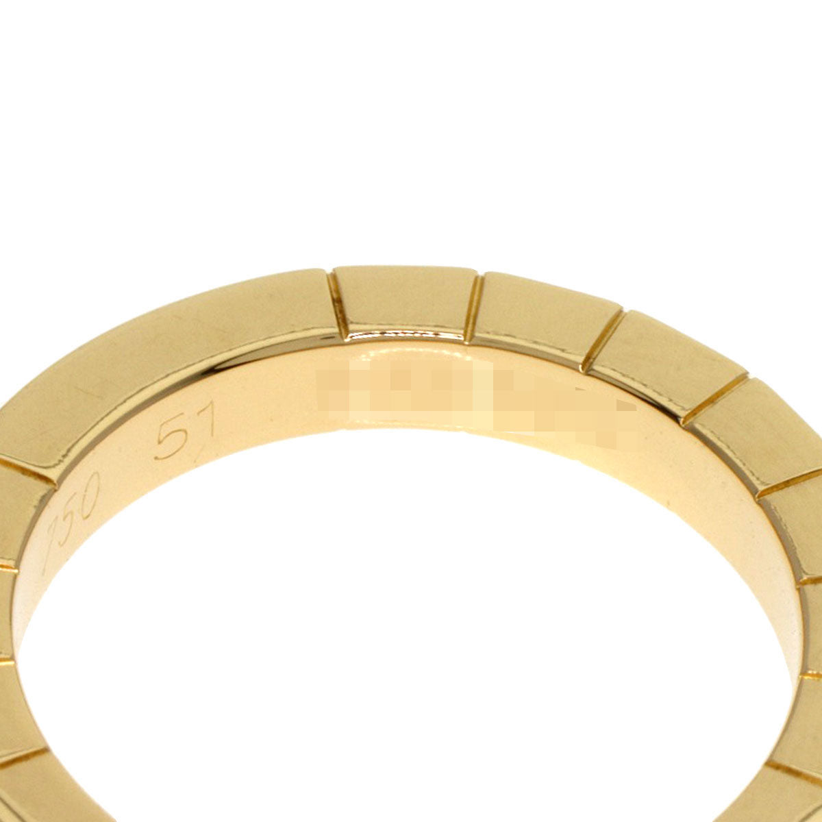 CARTIER Laniere # 51 Ring K18 Yellow Gold Ladies [Used]