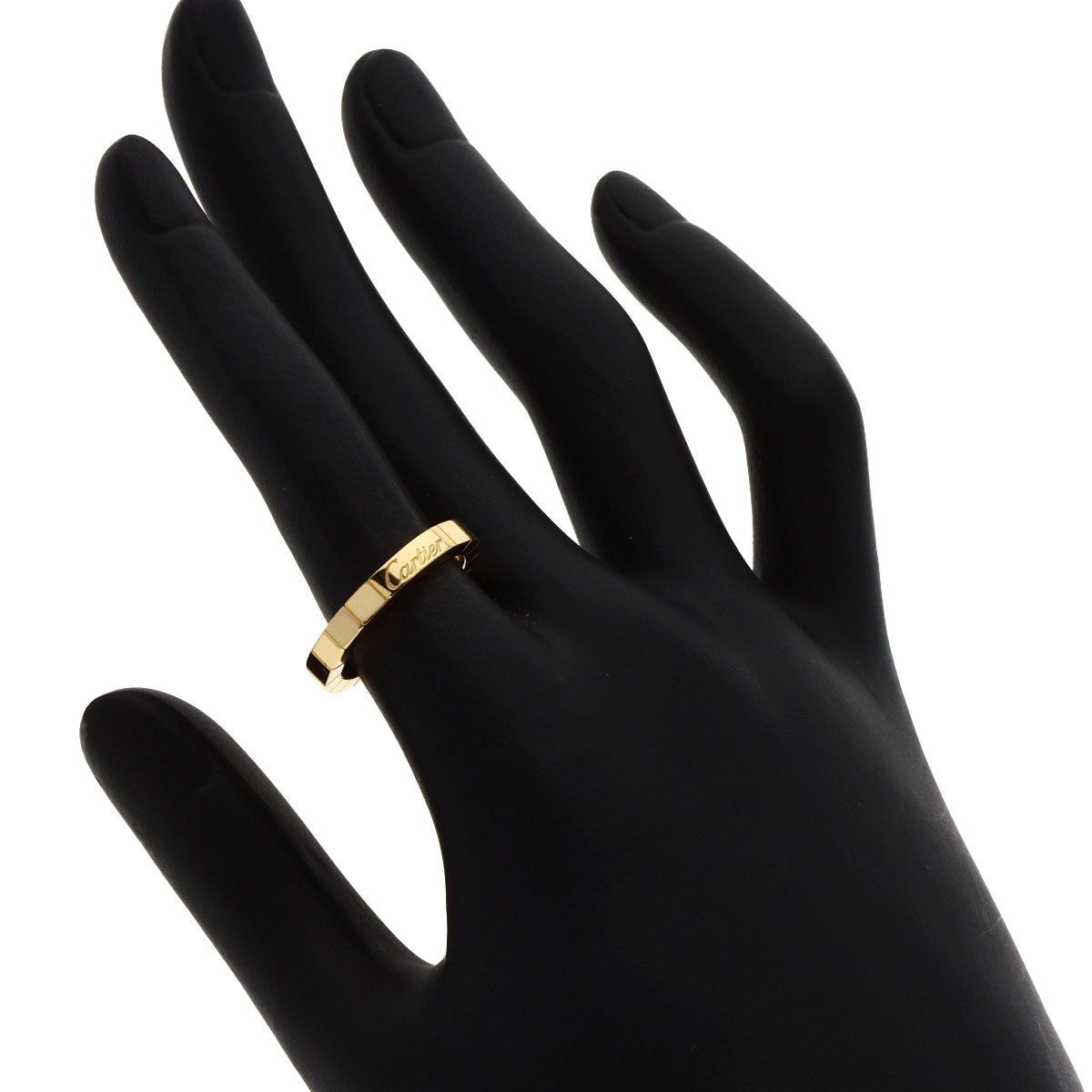 CARTIER Laniere # 51 Ring K18 Yellow Gold Ladies [Used]