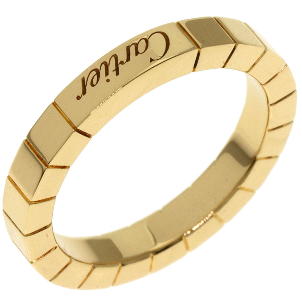 CARTIER Laniere # 52 Ring K18 Yellow Gold Ladies [Used]