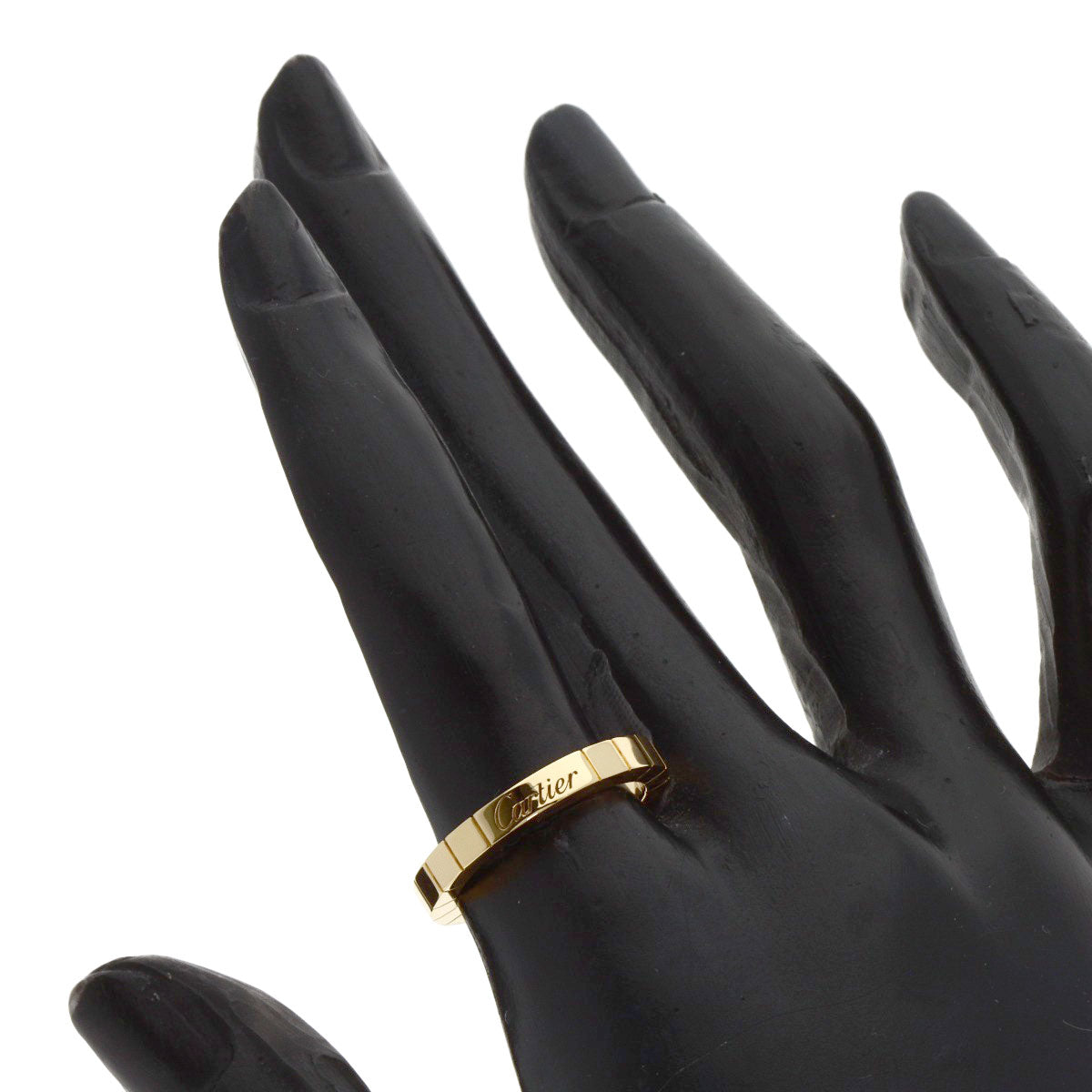 CARTIER Laniere # 52 Ring K18 Yellow Gold Ladies [Used]