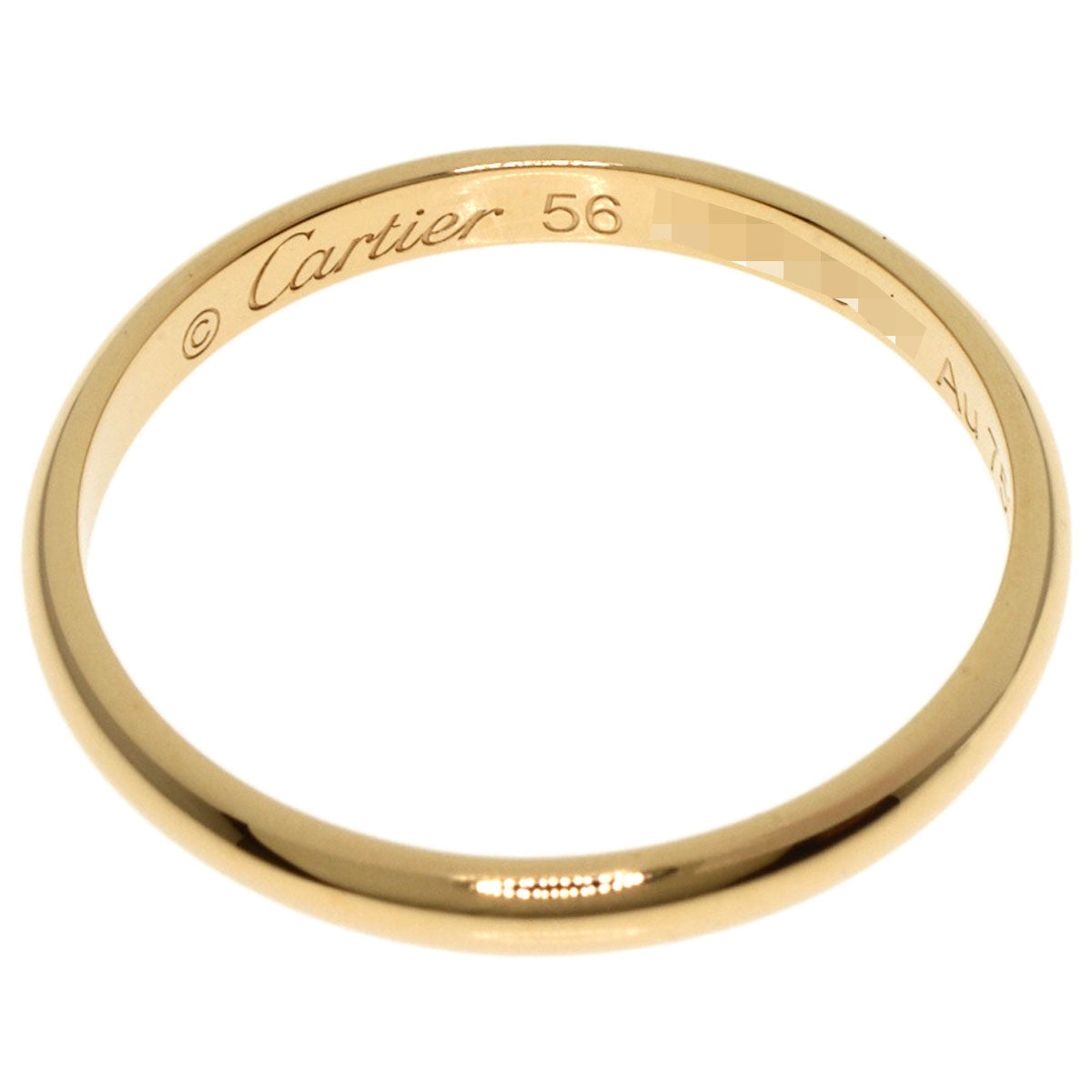 CARTIER Wedding # 56 Ring K18 Yellow Gold Ladies [Used]