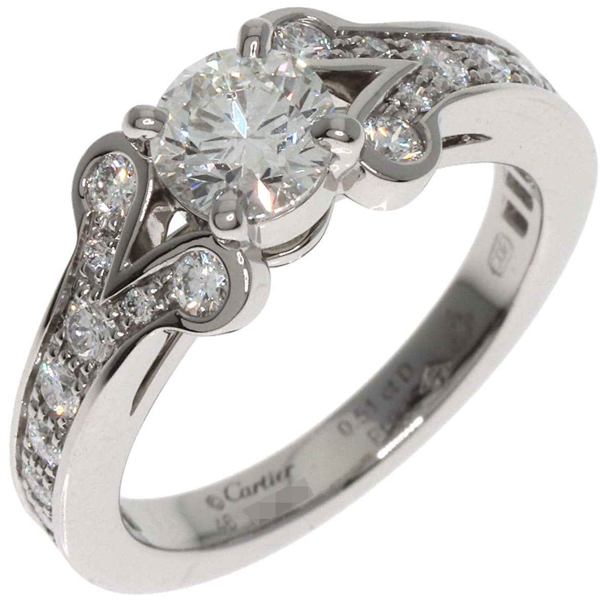 CARTIER Ballerina Diamond # 46 Ring Platinum PT950 Ladies [Used]