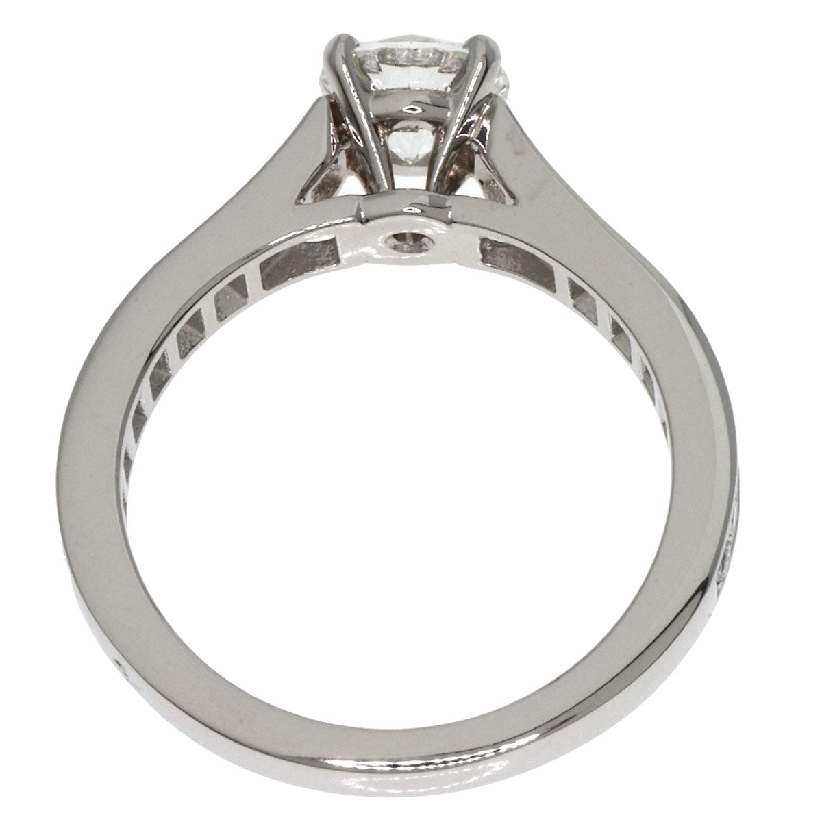 CARTIER Solitaire Diamond # 45 Ring Platinum PT950 Ladies [Used]