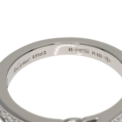 CARTIER Solitaire Diamond # 45 Ring Platinum PT950 Ladies [Used]